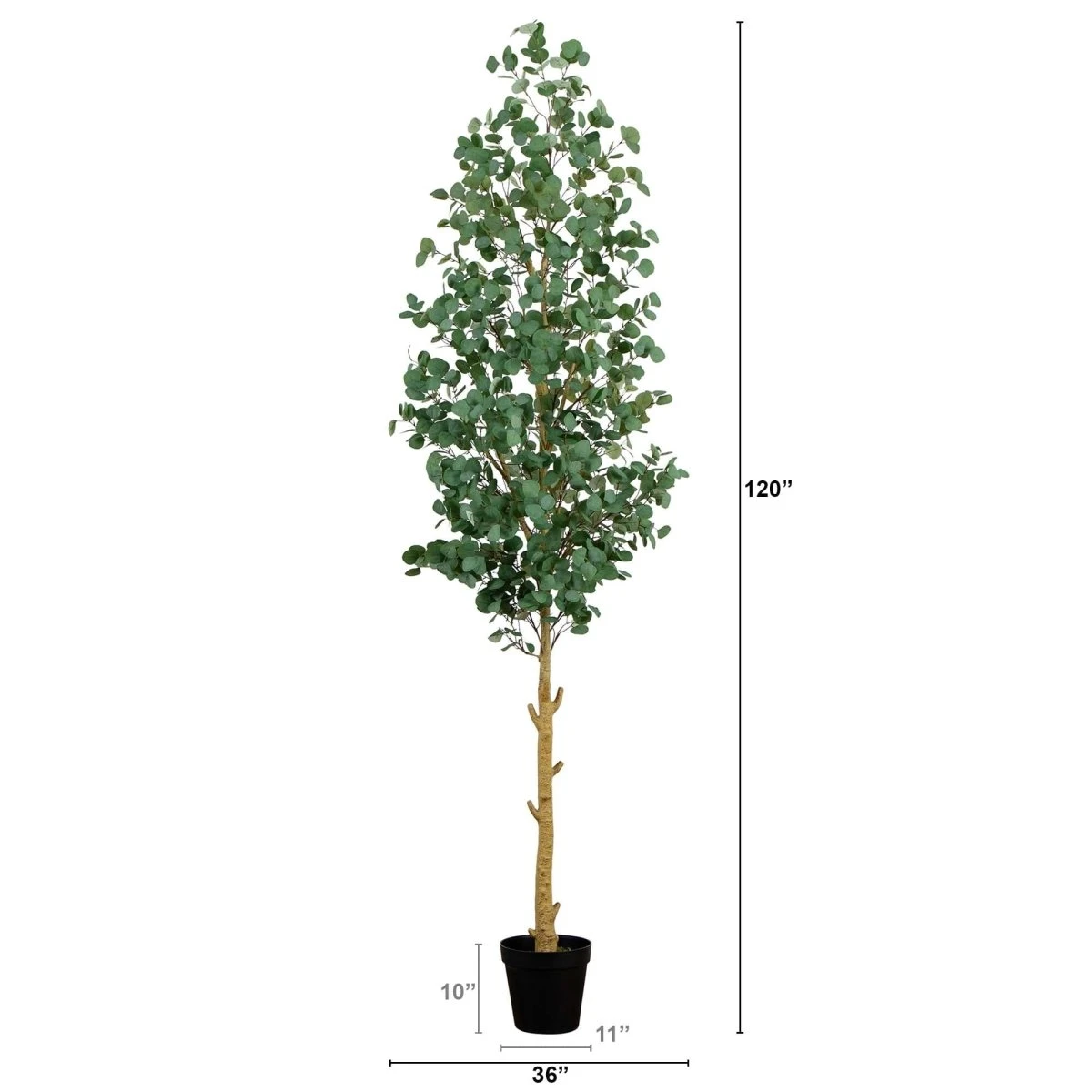 10-ft Artificial Eucalyptus Tree – Elegant Faux Decor - Image 4