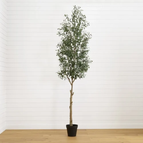 10-ft Faux Olive Tree | Mediterranean-Inspired Decor – Ed's Plant Shop