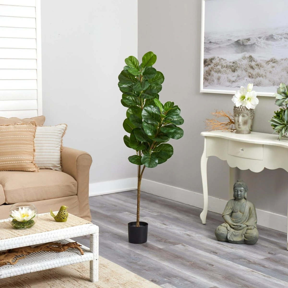 4.5-ftFiddle Leaf Fig Artificial Tree - Image 4