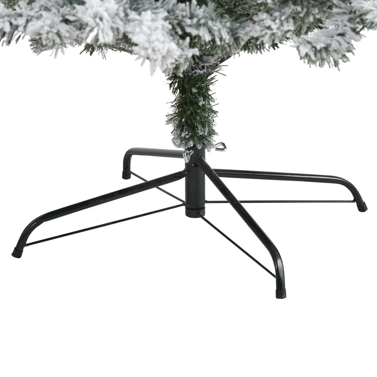 8-ft Flocked Rock Springs Spruce Artificial Christmas Tree - Image 4