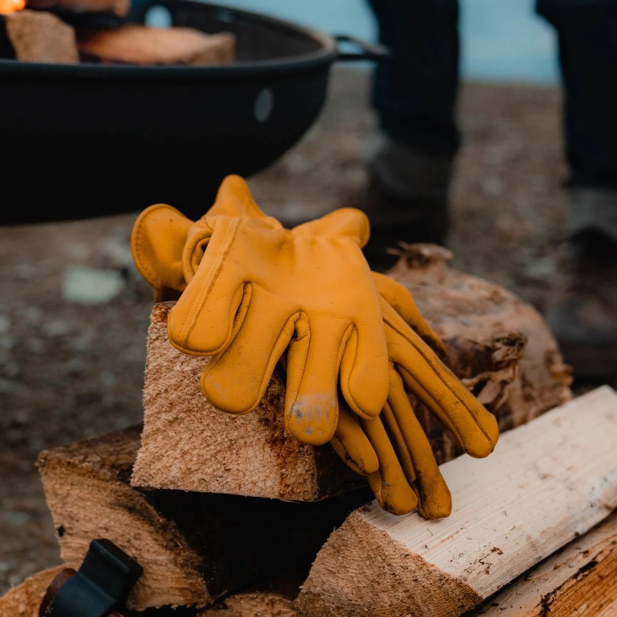 Barebones Classic Work & Gardening Glove: Mustard - Image 9