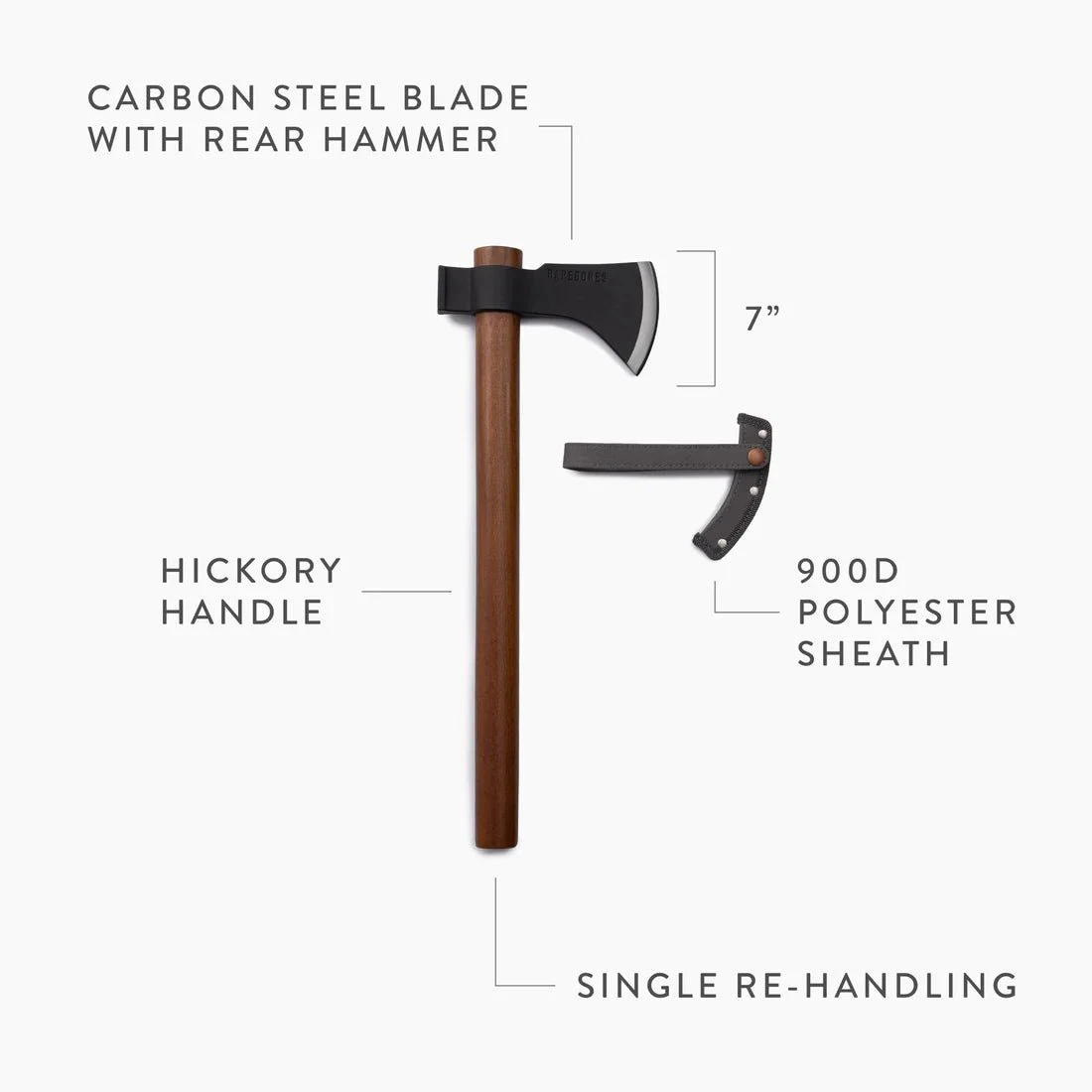 Barebones Field Hatchet & Sheath - Image 3