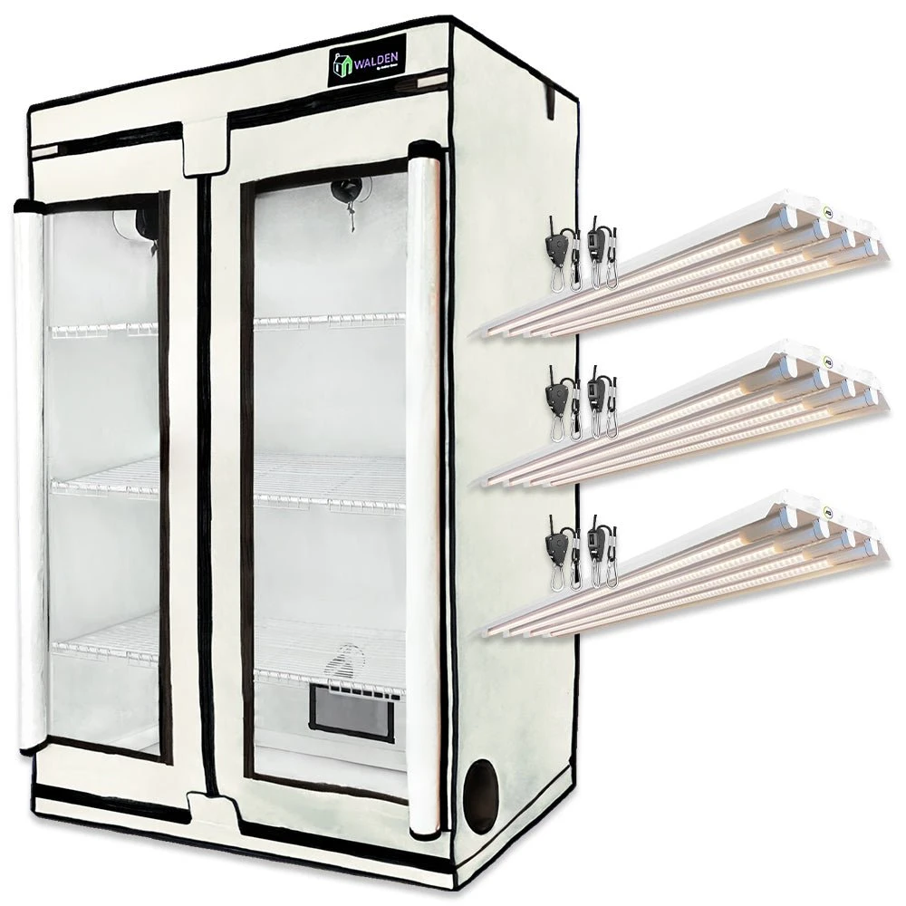 Flowers & Fruits 3-Tier Walden White LED Grow Tent Kit - Image 2
