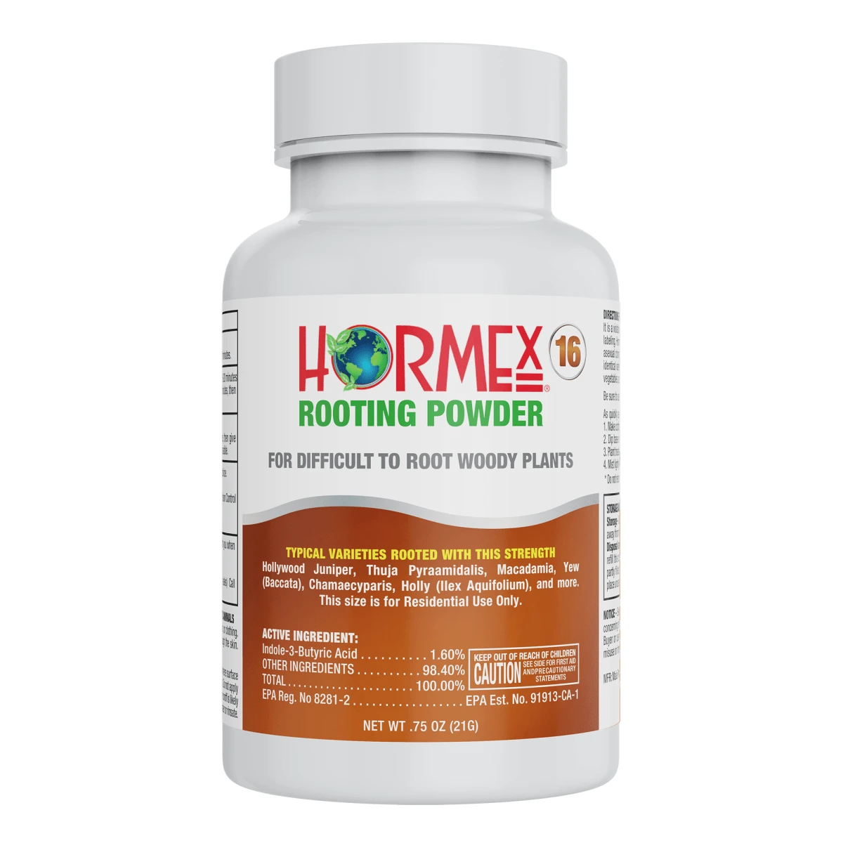 Hormex Rooting Powder #16 β 1.60% IBA Professional-Grade Cloning Hormone For Difficult Hardwood Cuttings - Image 2