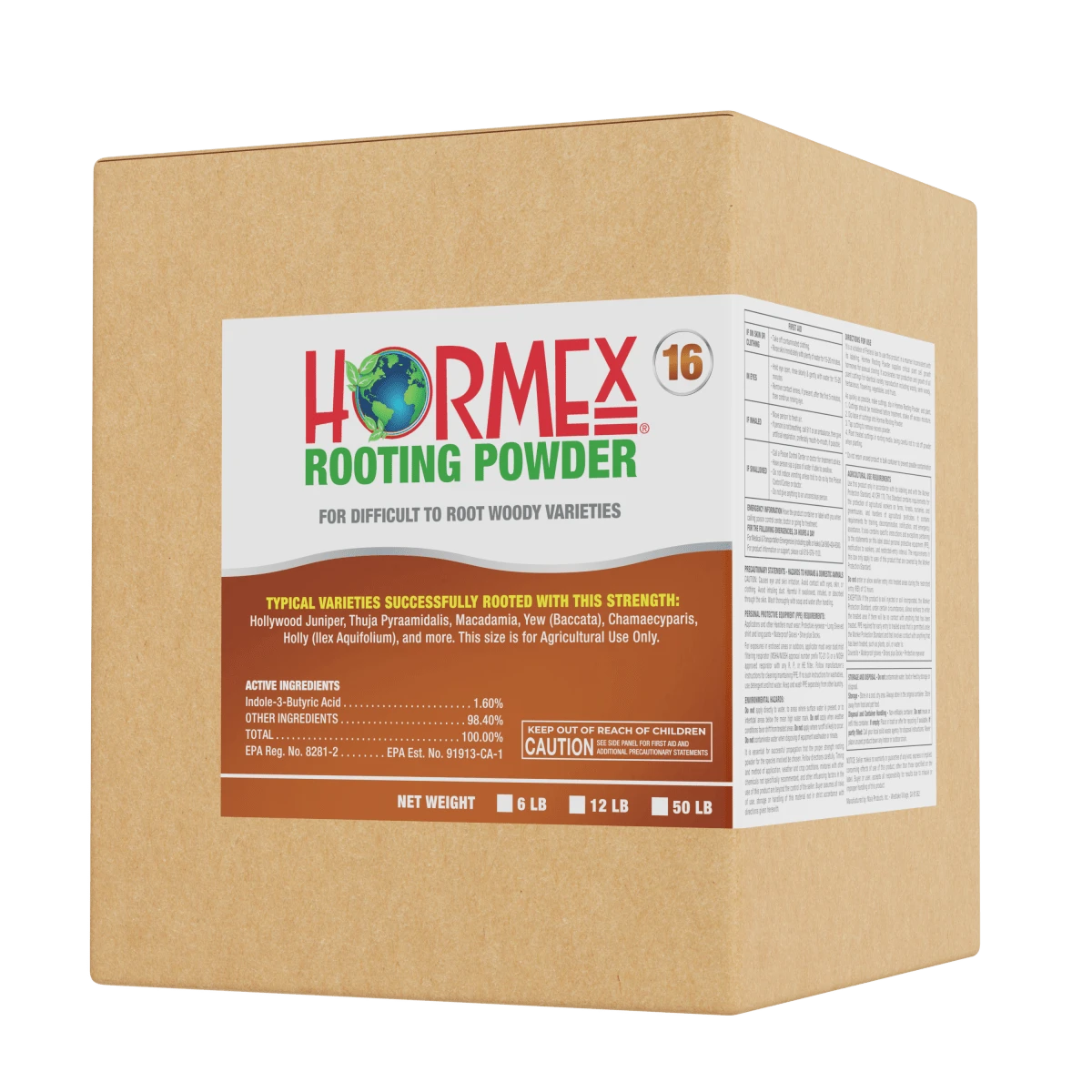 Hormex Rooting Powder #16 β 1.60% IBA Professional-Grade Cloning Hormone For Difficult Hardwood Cuttings - Image 4