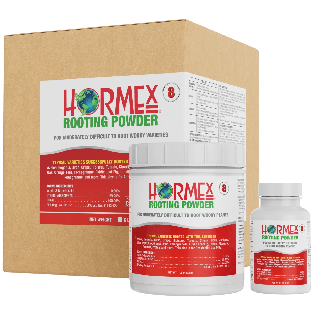 Hormex Rooting Powder #8 – 0.80% IBA Cloning Hormone For Semi-Hardwood Houseplants & Tree Cuttings - Image 4