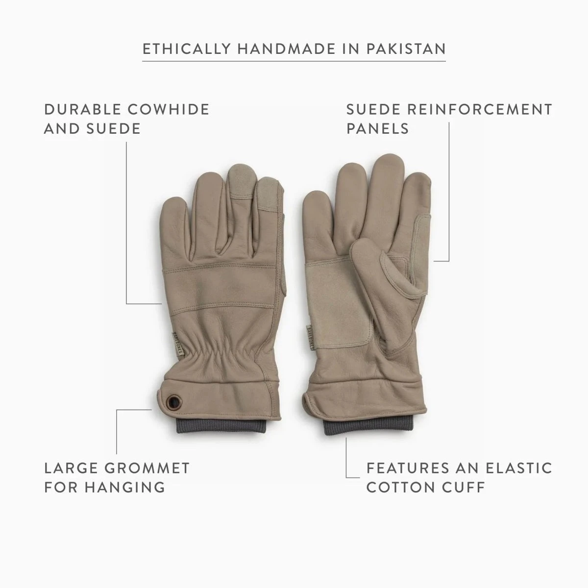 Barebones Kunar Glove: Premium All-Purpose Work Glove: Natural/Yellow - Image 5