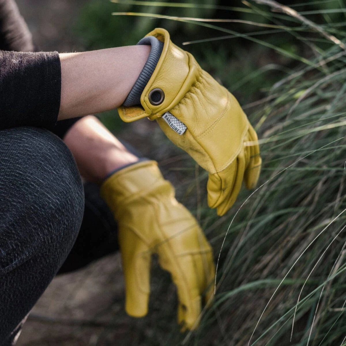 Barebones Kunar Glove: Premium All-Purpose Work Glove: Natural/Yellow - Image 8