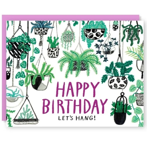 Let's Hang Birthday Card