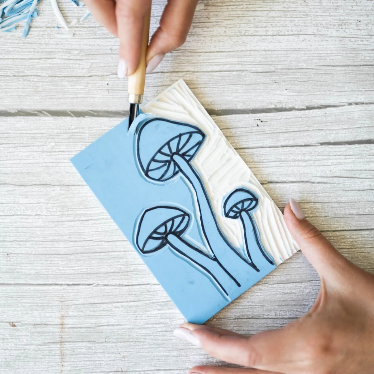 Linocut Printmaking Kit β Complete DIY Carving & Printing Set - Image 4