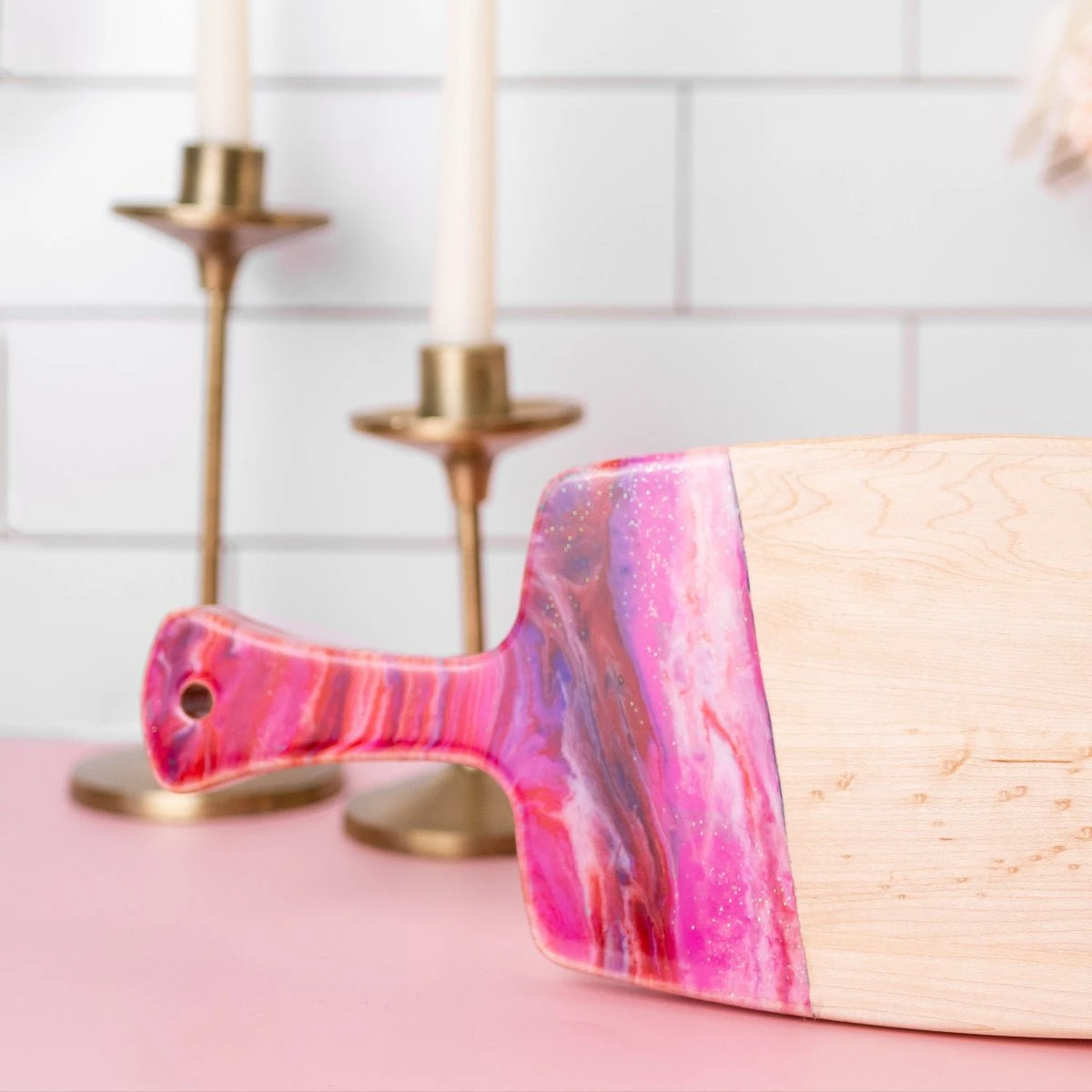 Marbled Resin Wood Board - Image 6