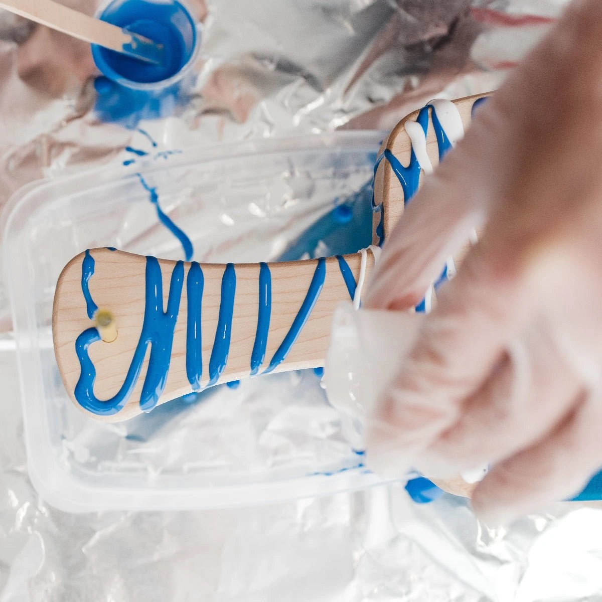 Marbled Resin Wood Board - Image 4