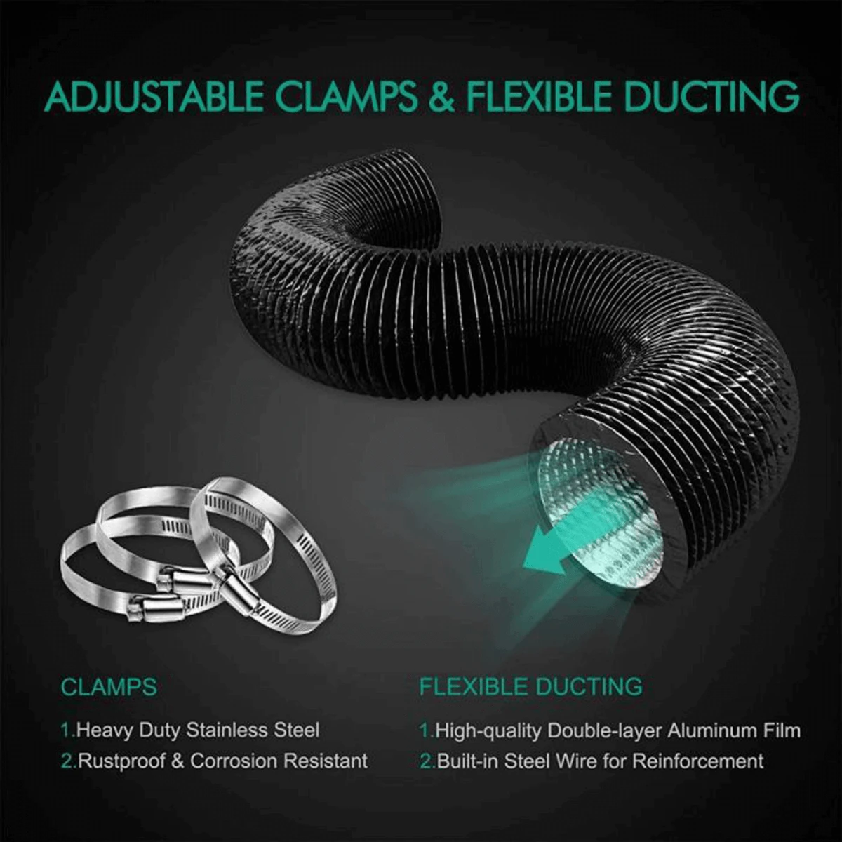 Mars Hydro IFresh 4" Ventilation Kit | Inline Fan & Carbon Filter Combo - Image 5