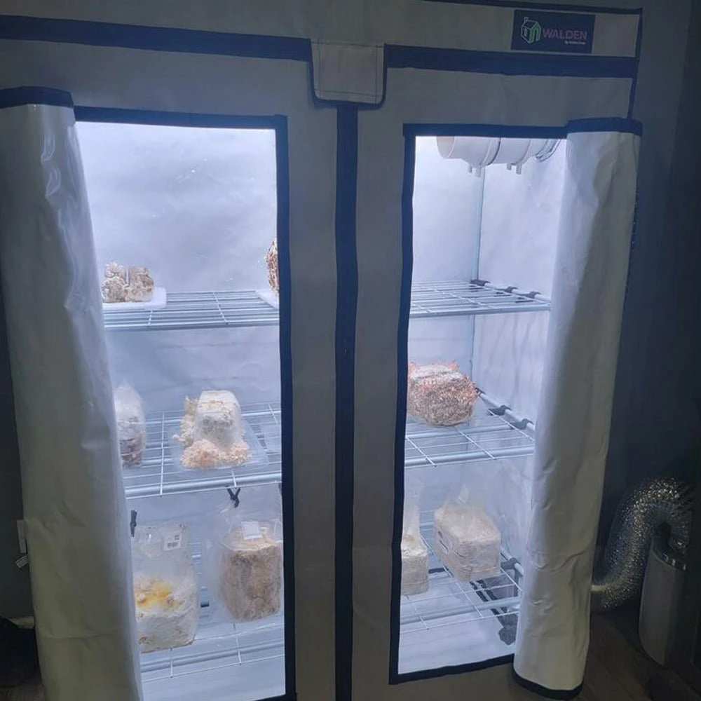 Mushroom Fruiting & Incubation 3-Tier Walden White LED Grow Tent Kit - Image 8