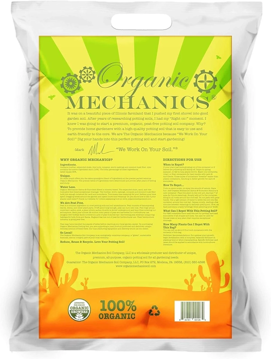 Organic Mechanics Cactus & Succulent Blend - 8 Dry Quarts - Image 4