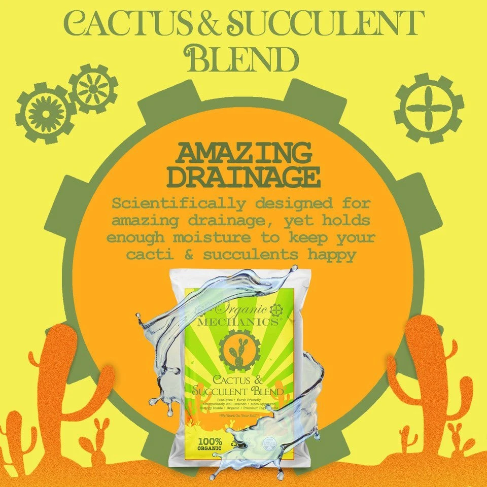 Organic Mechanics Cactus & Succulent Blend - 8 Dry Quarts - Image 2