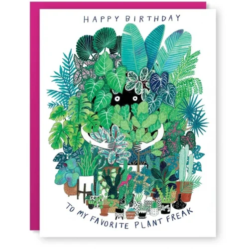 Plant Freak Birthday Card