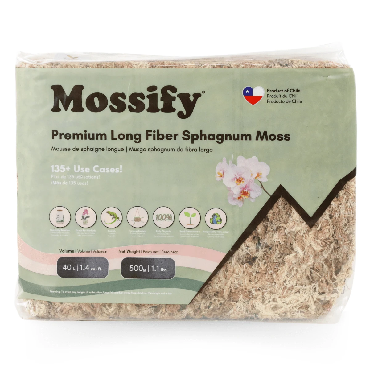 Premium Long Fiber Sphagnum Moss – Orchid & Kokedama Substrate (150g) - Image 6