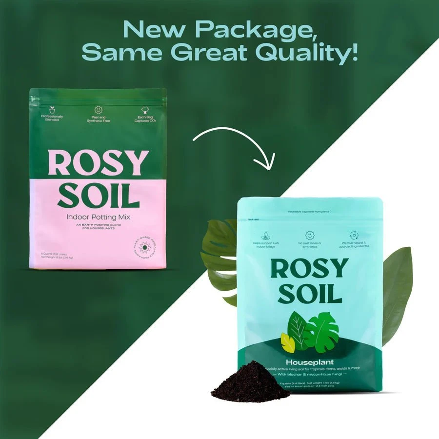 Rosy Soil Organic Indoor Potting Mix- Houseplant 8qt.