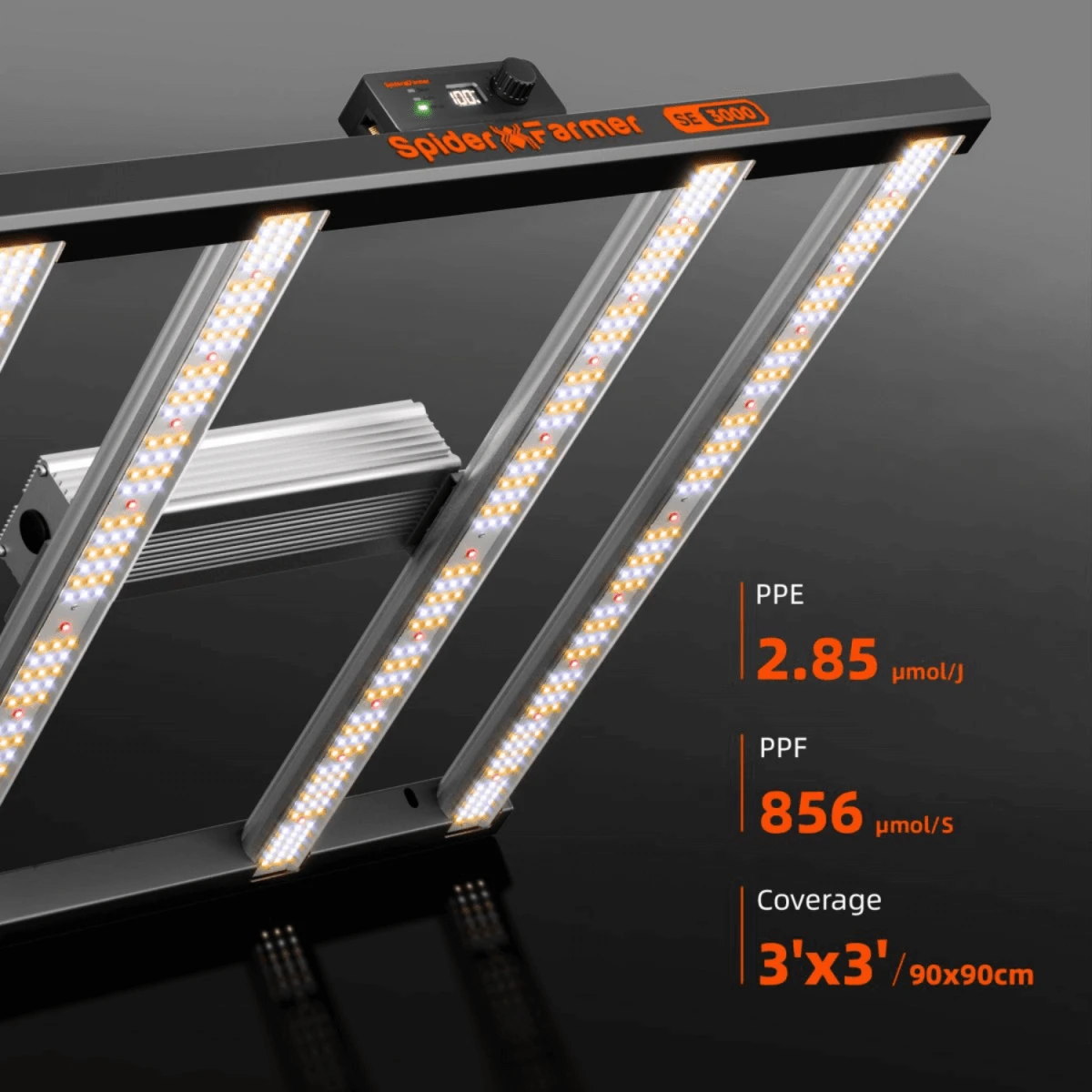 Spider Farmer SE3000 300W Full Spectrum LED Grow Light | Samsung Diodes - Image 4