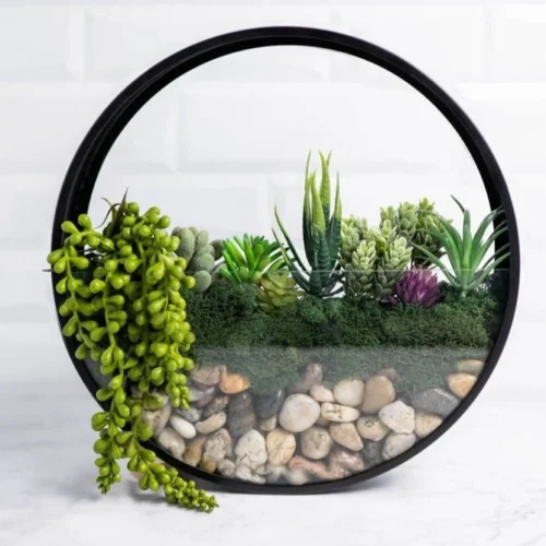 Wall Terrarium Kit | DIY Wall Art With Faux Succulents